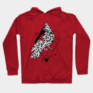 Geometrical crow Hoodie